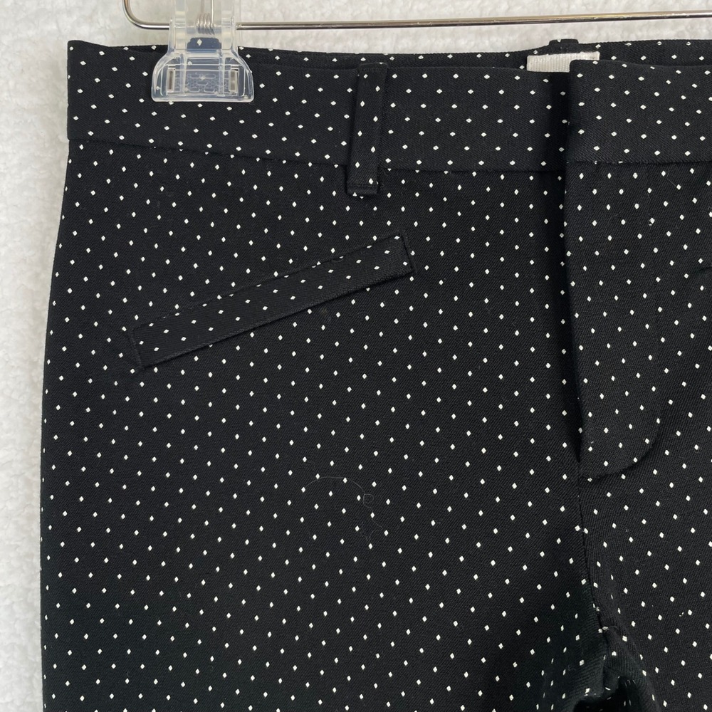Gap Womens Black White Polka Dot Skinny Ankle Pants Size 4 Regular Mid Rise - Picture 9 of 10